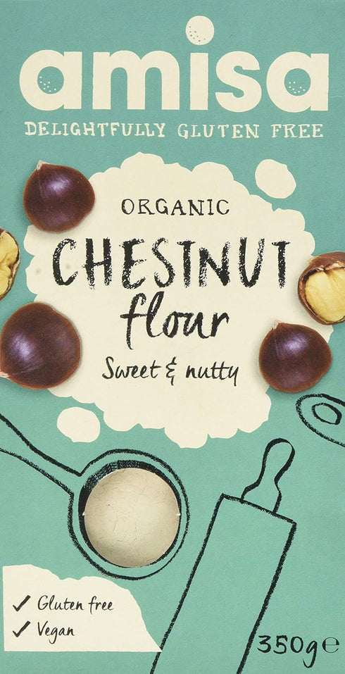 Amisa BIONA Organic Chestnut Flour, 350 GR