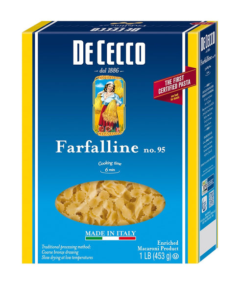 De Cecco Semolina Pasta, Farfalline No.95, 1 Pound