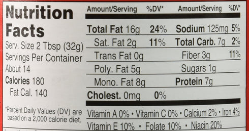 (Pack 4) Teddie Smooth All Natural Peanut Butter with Flaxseed