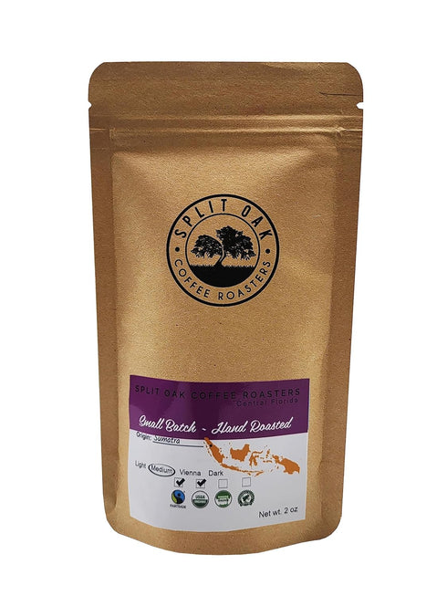 Pack 9 2oz Split Oak Coffee Roasters Gourmet Gift Box Whole Bean Variety Gift Box, Medium Roast Coffees from Around the