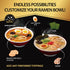 Pack 6 Pack (6 O'scallion of Ramen Noodles - Authentic Japanese Taste - Fresh Pre-Cooked Noodles, Rich Soup Base