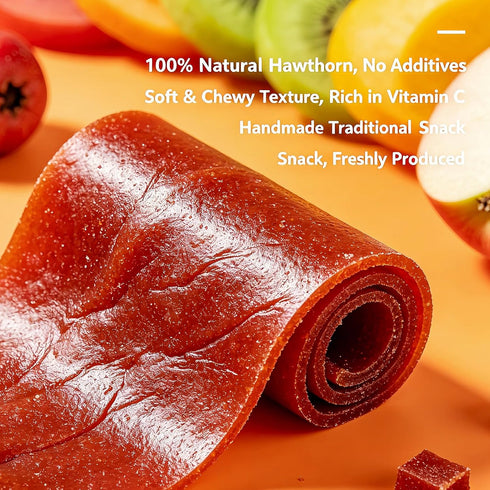 8.5oz packaged 240g Hawthorn Fruit Rolls - Hawthorn Candy Asian-Inspired Snacks Tart & Sweet Traditional Snacks |