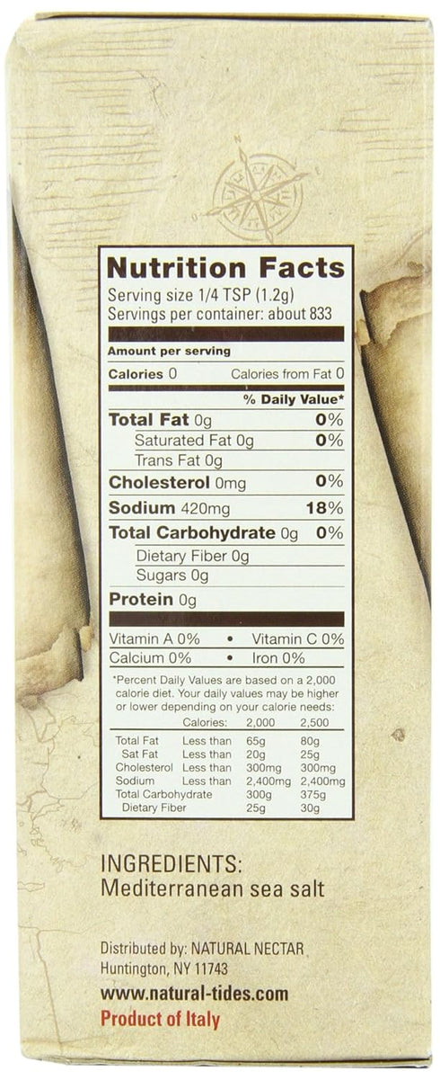2.2-Pounds (Pack 6) Natural Tides Mediterranean Kosher Salt