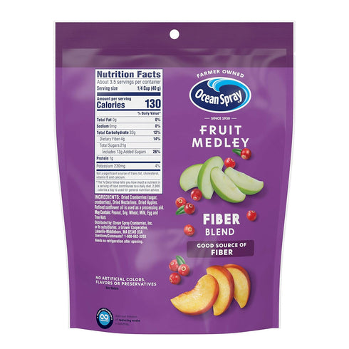 5 Oz, Pack 12 Ocean Spray Fruit Medley Fiber Blend
