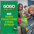 3.2 oz (Pack 48), GoGo squeeZ No Sugar Added Organic Applesauce and Fruit Puree Apple Strawberry, Pouches of Fruit