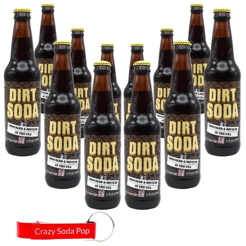 Generic Dirt Soda | 12 Pack of Unique Grass Flavored Soda Pop with