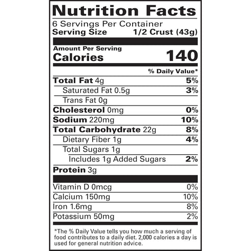 Mama Mary's 7" 3 Count (Pack 8) Thin & Crispy Ready to Bake Pizza Crusts