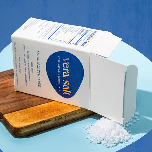 180g Pack Vera Salt Fleur de Sel Spring Salt HandHarvested Crystals from Spain Naturally Formed with Delicate Crunch