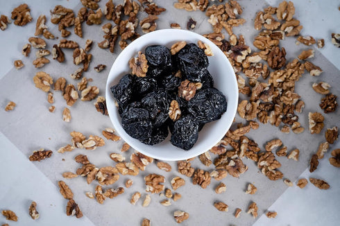 Belevini 17.63 oz (Pack 1) Prunes Stuffed with Walnuts, Kosher, Vegan, No Sugar Added - Natural Healthy Snack,