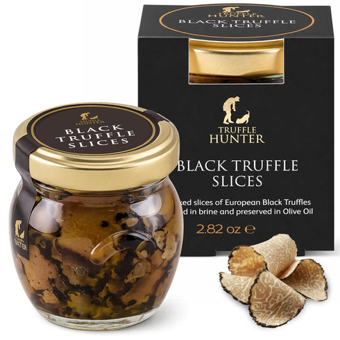 TruffleHunter - Black Truffle Slices - Preserved Truffles in Extra Virgin Olive