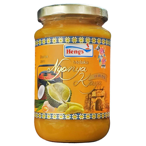Heng's (2 Pack, 29.6oz) Durian Jam Melaka Nyonya Kaya Total