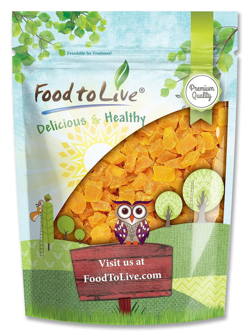 Food to Live Dried Diced Mango, 5 Pounds Sweetened, Unsulfured, Sulfite Free