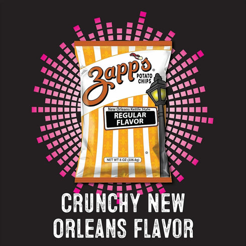 Pack (1.5 oz 25 Count) Zapps New Orleans Kettle-Style Potato Chips Variety Bags, Includes Voodoo, Hotter N' Hot