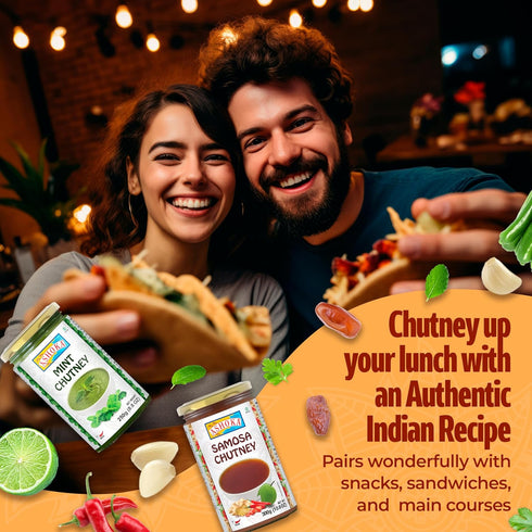 1932 Pack 2 Ashoka Sandwich Chutney | Made with Coriander Leaves, Lemon Juice & Fresh Garlic | Vegan | Kosher Certified
