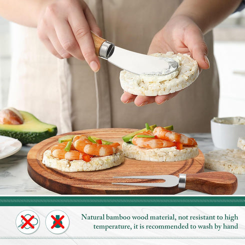 3 Sets Set Maxcheck Baby Shower Bridal Game Prizes for Winners Round Cheese Board Wood Mini Charcuterie Board