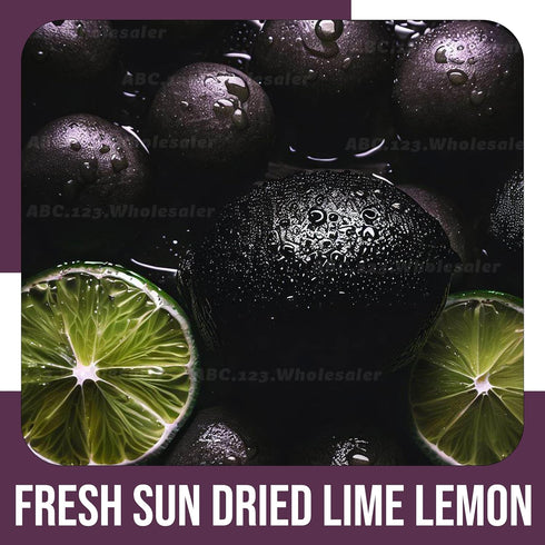 puritans 200g Fresh Sun Dried Lime Lemon, Lemon Tea, Black Limes, Dehydrated fruit, Sour and Refreshing Citrus, Sugar