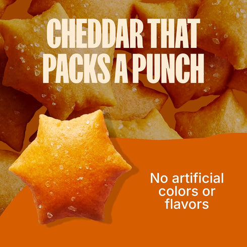 (6 4.26 Oz MadeGood Cheddar Star Puffed Crackers Bags - Each) Gluten Free and Organic, Healthy Snacks