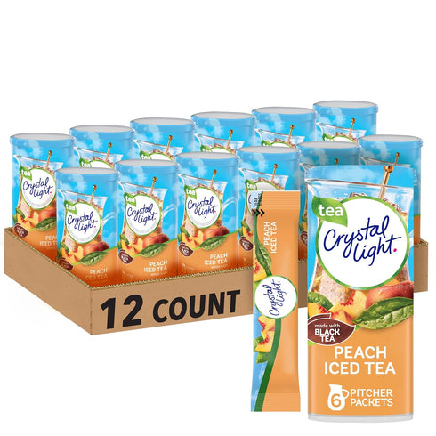 Crystal Light Drink Mix, 72 Pitcher Packets, for Flavorful Hydration and Shareable