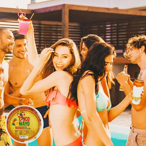 Cinco de Mayo (3 7.6 oz. Mango Rim Dip Cocktail Rim Dressing x Containers)