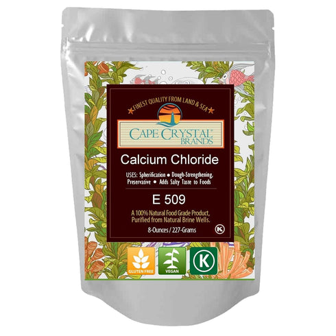 Calcium Chloride by Cape Crystal Brands - Kosher Certified, 8-oz