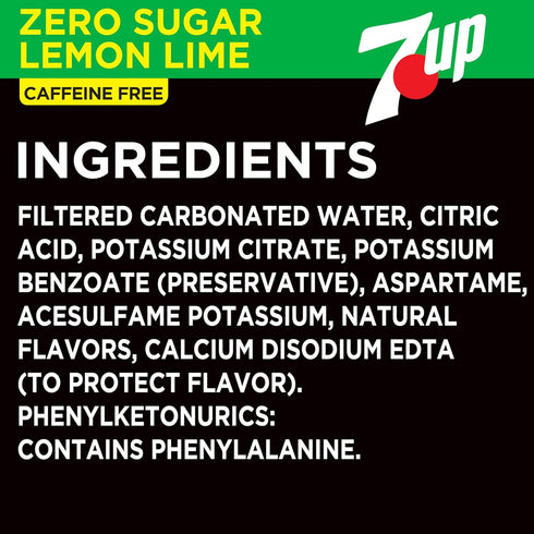 7-Up 12 Oz., Pack 12 Zero Sugar Soda