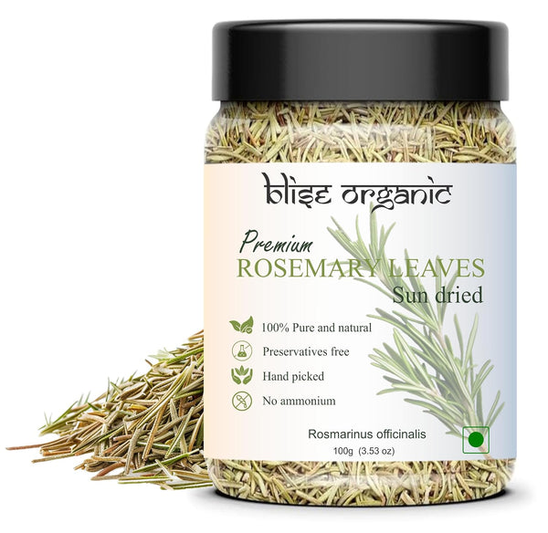 Blise organic Rosemary dried leaves - 100% Organic and Natural, free from