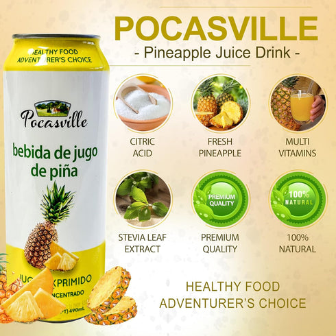 Pocasville 16.5 12) Fruit Juices, Squeezed not form Concentrate, Fluid Ounce Can (Pineapple