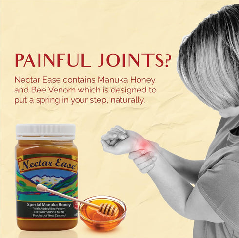 Bee Zesty 500g Nectar Ease - Manuka Honey with Bee Venom - by Nelson Honey New Zealand