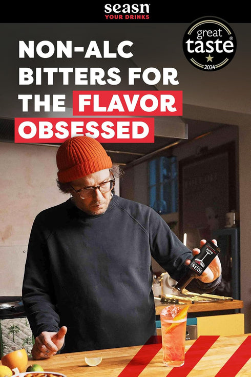seasn 0% 2 150ml Multipack Cocktail Bitters Duo | ABV for Cocktails & Mocktails | Zesty Light & Aromatic Dark | x