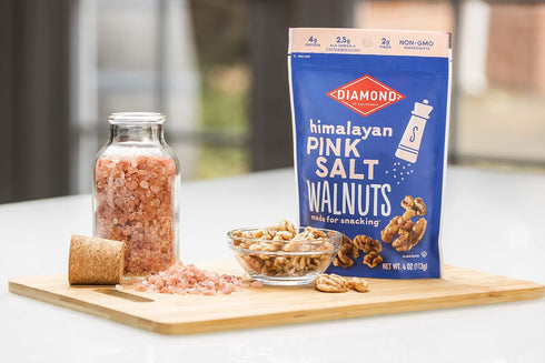 4 oz. Diamond of California Himalayan Pink Salt Walnut Snack Nuts