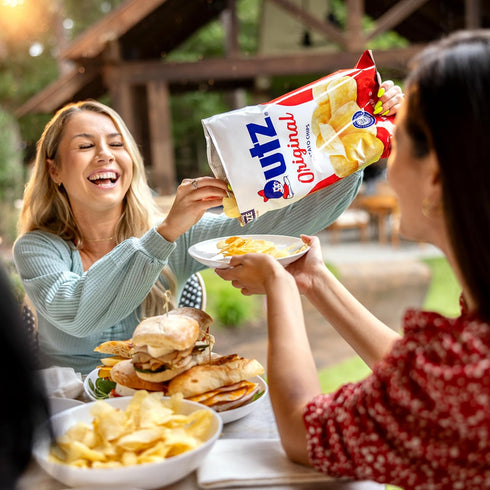 1 Oz 42 Count Utz Original Bags, Crispy Potato Chips Made from Fresh Potatoes, Crunchy Individual Snacks to Go