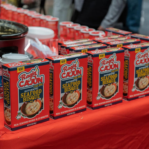 5 oz Ragin' Cajun Rich Seafood Bisque Mix - Box, No MSG, Authentic Louisiana Creole Shrimp Soup, Perfect for Quick