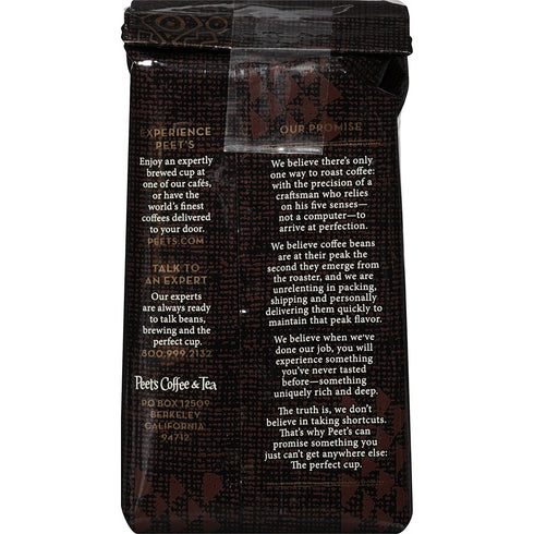 12 oz Peet's Coffee Decaf Major Dickason's Blend Dark Roast Ground Coffee