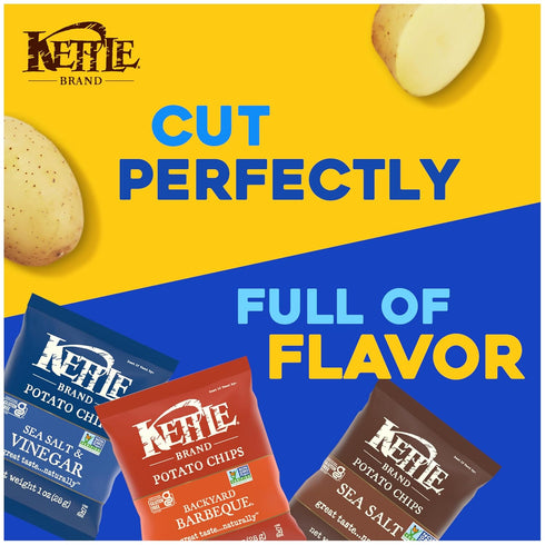 Pack, 1 Oz, 20 Kettle Brand Potato Chips Variety Ct