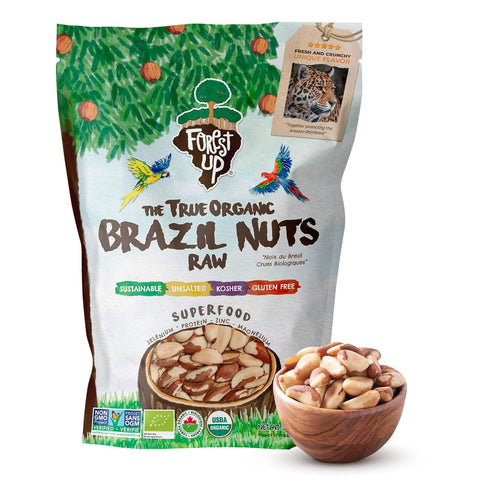 Snack The True Organic Brazil Nuts Medium Size 32 oz-2lbs Raw and