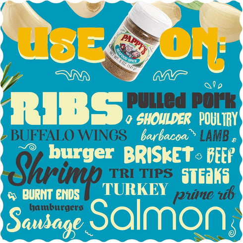 5oz) Pappy's Seasonings (Seafood Spice