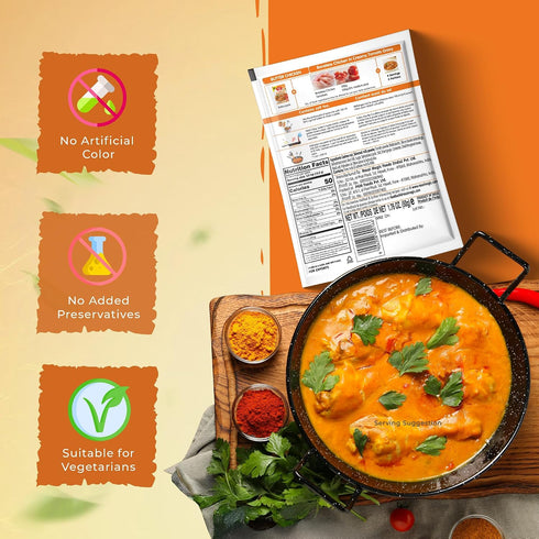 (Pack 6) 15 50g Packet Rasoi Magic Spice Mix for Butter Chicken of | Ready to cook | No Added Preservatives, No