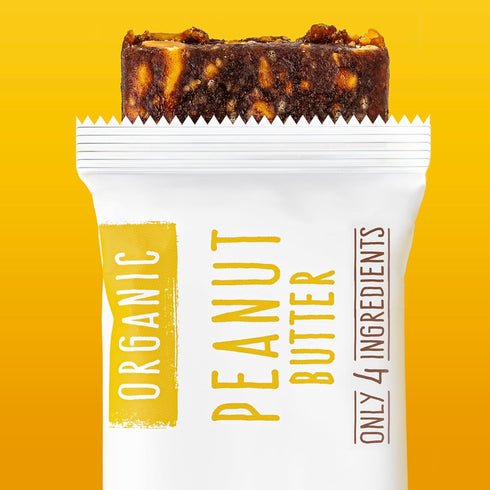 (Pack 12) JONESBAR Organic Plant Based Protein Bars | Peanut Butter | Fruit & Nut Bar, Kosher, Gluten Free, Breakfast