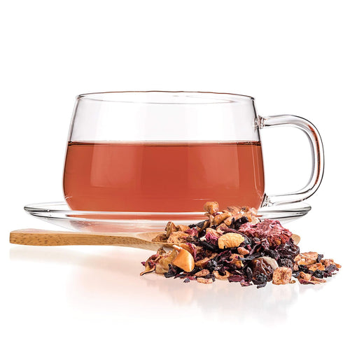 Tealyra Sweet Berry Compote Herbal Fruity Loose Leaf Tea - Hibiscus, Cherry, Raspberry - Caffeine-Free, 224g