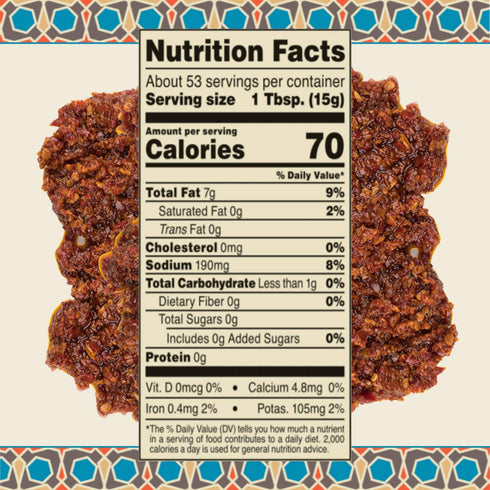 28-Ounce Roland Foods Harissa Red Chili Spread, Specialty Imported Food, Can