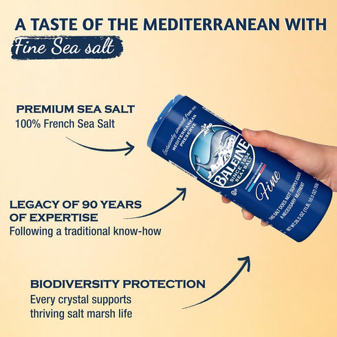 2 Pack La Baleine Fine & Coarse Sea Salt Bundle