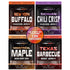 MaxJerky Jerky Variety Pack, Montreal Maple Bacon, Texas BBQ Beef Jerky, New