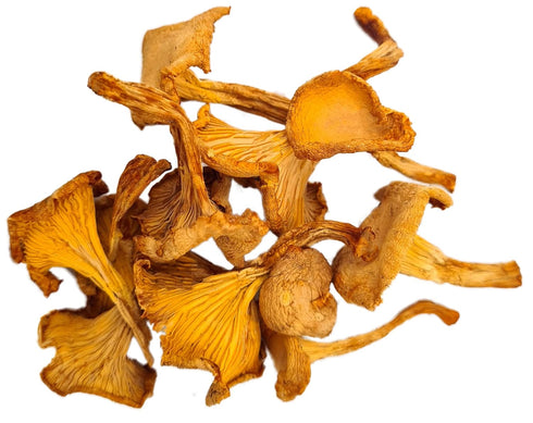 3 Forest Food Shop Dried Chanterelle Mushrooms Ounce Handpicked from Wild Forests, Air-Dried Mushrooms, Sourced by a