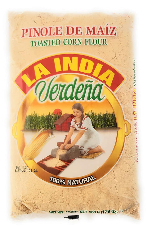 100 La India Verdena | Pinole de Maiz | Toasted Corn Flour | Natural