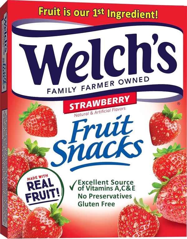 welch's Fruit Snacks Strawberry, 9 oz