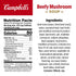 10.5 oz (12 Pack) Campbell's Condensed Beefy Mushroom Soup, Can