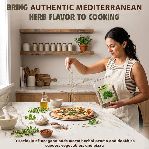 12 Oz (340g) Miss Spring Dried Oregano Leaves - Non-GMO, No Additives - Finely Cut Oregano Dried Leaves Seasoning