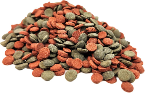 Aquatic Foods Inc. 8mm - 1/3" Brine Shrimp/Red Algae Color Enhancing & Spirulina/Green Algae Sinking