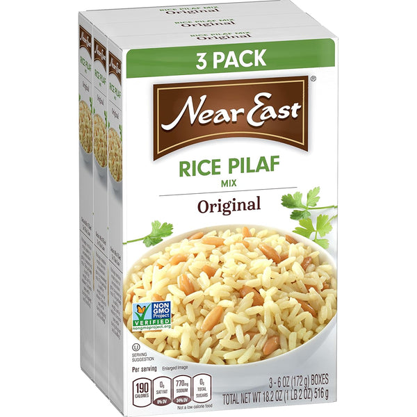 Near East Quaker Rice Pilaf Mix, Original, 18.2 Ounce (Pack of 3