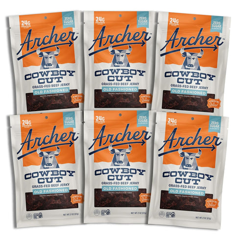 Archer Jerky Grass Fed Beef Jerky - Zero Sugar Beef Snack, Meat